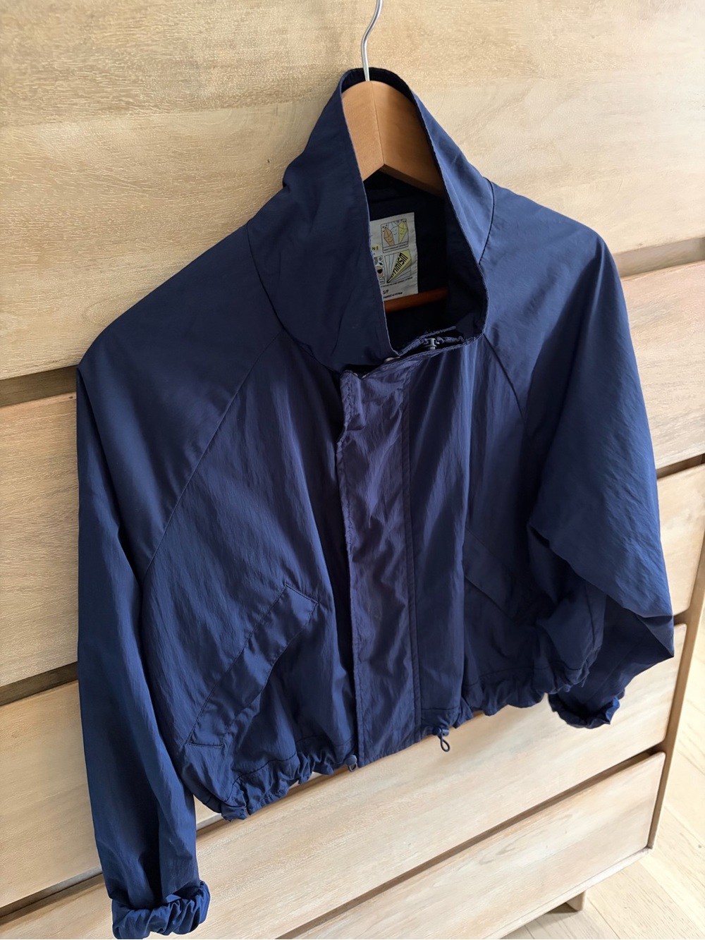 aerie Navy Blue Windbreaker Jacket - Picture 6 of 7